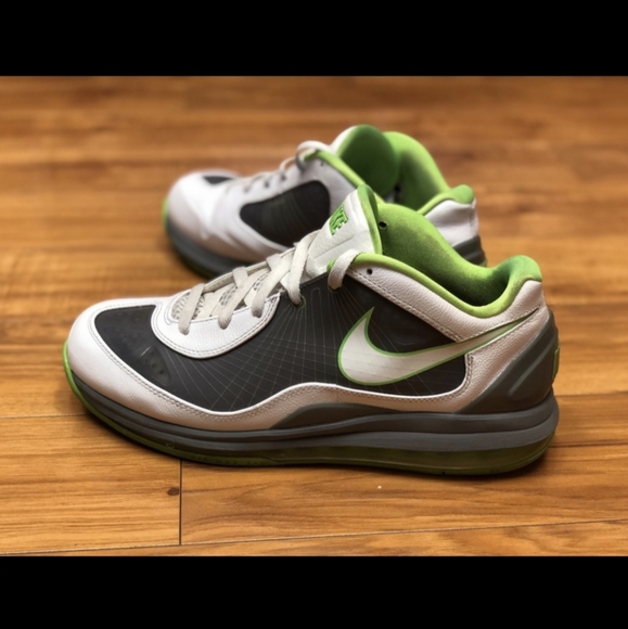 NIKE AIR MAX 360 BB LOW BASKETBALL green white black casual gym sneaker size 11 - Picture 2 of 11